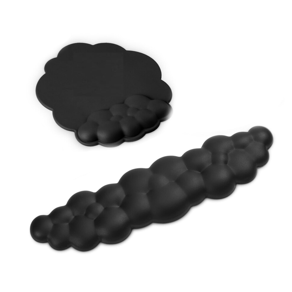 Kit De ReposamuñEcas Cloud Para Juegos De Ordenador, Base Antideslizante, Color Negro-image