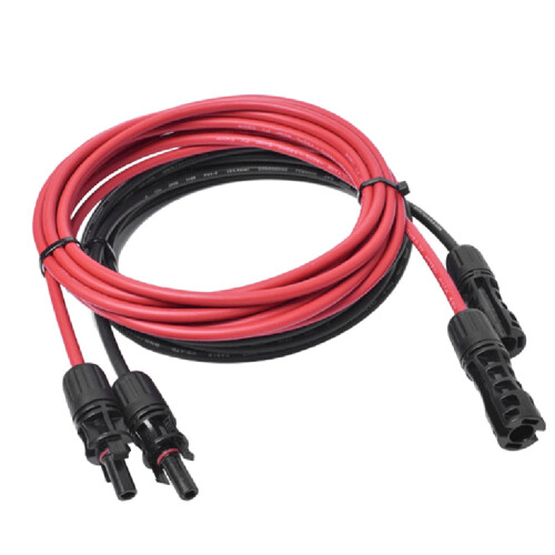 Cable de extensión solar - Conector de panel solar de 10 AWG (6 mm²)