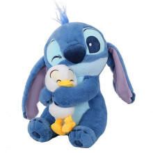 (35cm/13.78in)Juguete de peluche Stitch Abrazando pato muñeca de peluche almohada PP algodón relleno decoración del hogar