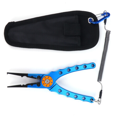 Pince multifonctions en aluminium bleu 20 cm 187 g 1