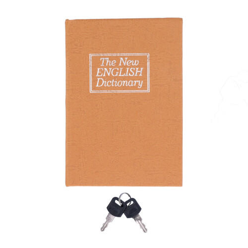 Mini cassaforte a libro 11,5x8x4,5 cm 8 oz giallo 1