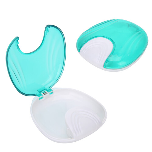 Custodia durevole per retainer ortodontico, in plastica verde 2