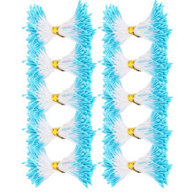 900Pcs Blue Pearl Stamen 1mm & 3mm Double End Flower Core Gypsum Accessories