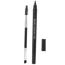 Waterproof Beard Filling Pen Kit, 4ML, Black, Long Lasting & Sweat Proof