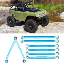RC-Zugstange aus Aluminiumslegierung, Verbindungsteil für Achs-SCXX24 90081, 1/24 RC Auto, Blau