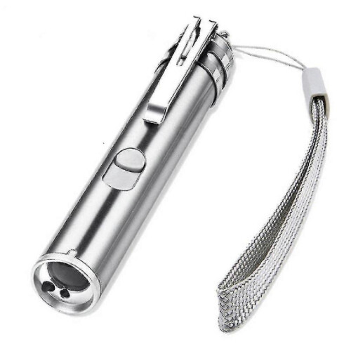 Usb Rechargeable Pet Toys Cat Training Laser Pointer with Led Flashlight 1