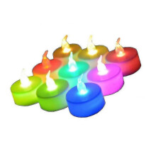 24 Pack Led Tea Lights Candles,7 Color Changing Flameless Tealight Candle