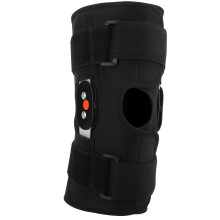 Scharnier-Kniebandage mit verstellbaren Kniegelenkpolstern und Klettverschluss für Basketball, Schmerzlinderung, XXL