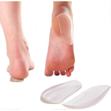 Medial And Lateral Heel Wedge Silicone Insoles