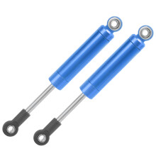 2 Stück RC 80mm Aluminium Eingebaute Federstoßdämpfer für TRAXXAS SLASH 2WD RC Auto (Blau)