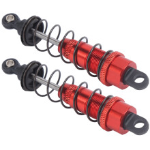 2 Stück 90 mm RC Metallstoßdämpfer für TRAXXAS SLASH 2WD RC Auto Upgrade-Teile Rot