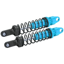 2 Stück 173mm RC Aluminium Stoßdämpfer für HSP 94050 1/5 RC Benzin Offroad-Fahrzeuge (Blau)