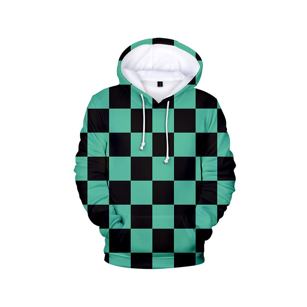 (Green Kamado Tanjirou,S)Sudadera Con Capucha Estampado 3D Demon Slayerkimetsu No Yaiba Abrigo Pullover-image