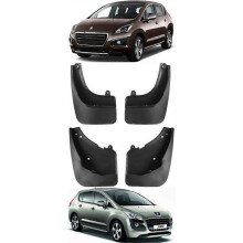 Genuine Front & Rear Splash Guards Mud Flaps for 2009-2015 Peugeot 3008