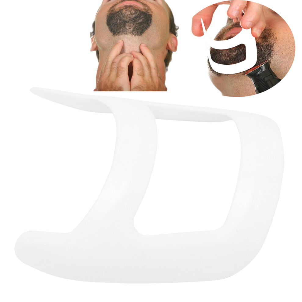 White Beard Shaping Template Guide Plastic Grooming Tool,