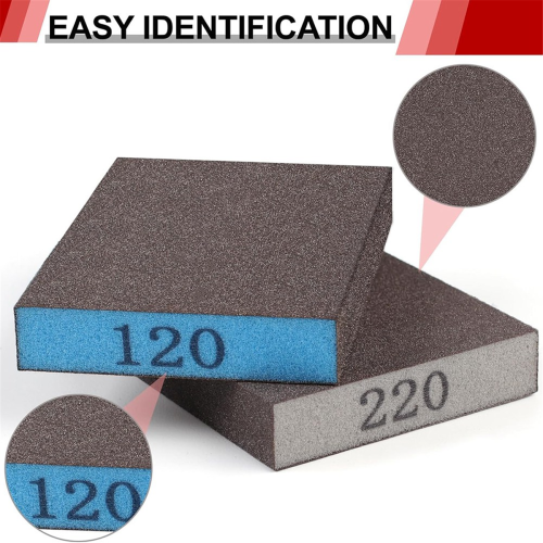 8 Pack Sanding Sponge, Washable and Reusable Sanding Blocks 1