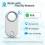Smart Tag GPS Tracker για εύρεση κλειδιών μεγάλων αποστάσεων, λευκό 4
