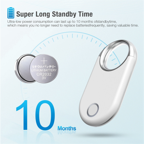 Smart Tag GPS Tracker για εύρεση κλειδιών μεγάλων αποστάσεων, λευκό 2