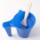 2 Pcs Roller Brush Holding Paint Cup Construction Blue Plastic Paint 3