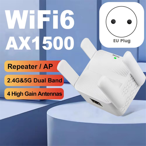 AX1500 WiFi 6 Repeater Ενισχυτής Σήματος Διπλής Ζώνης 2.4G 5GHz (ΕΕ) 1