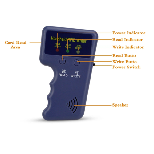 Handheld 125KHz RFID Copier Writer Duplicator Programmer Reader 1
