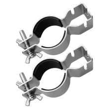 2 peças de braçadeira vertical ajustável, braçadeiras para tubos e cortinas
