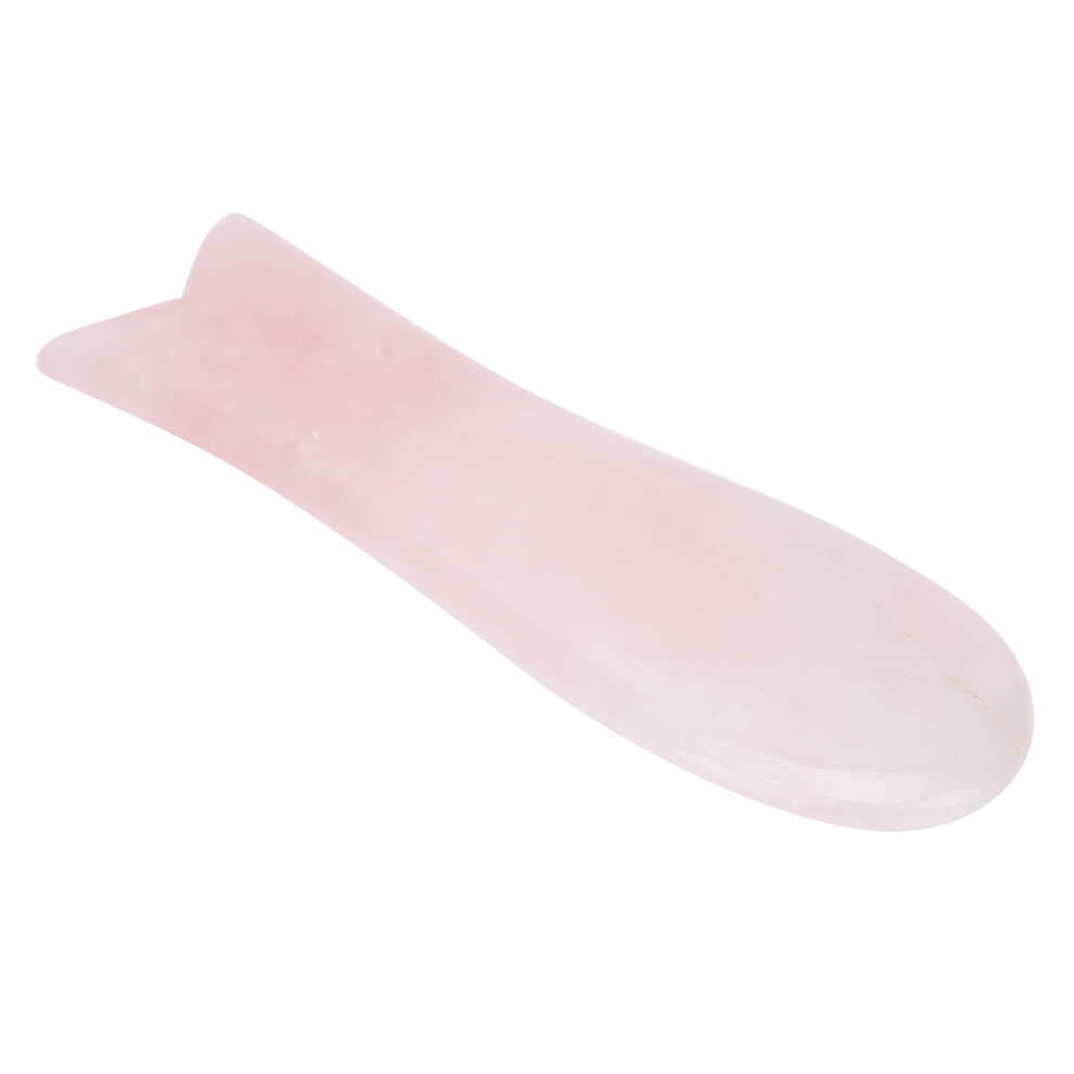 Pink Quartz Fishtail Spa Gua Sha Board Â Whole Body Massage Tool