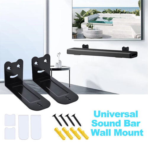 Kit de suporte de parede para barra de som universal de 4,72 polegadas 1