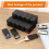 60 Pack Black Mini Rectangular Metal Tins Boxes with Sliding Lids 3