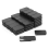 60 Pack Black Mini Rectangular Metal Tins Boxes with Sliding Lids 1