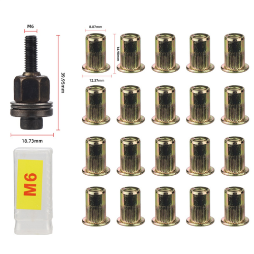 21pcs Rivet Nut Tools Hand Rivet Nut for Rivnuts Tools for Nuts M5 2