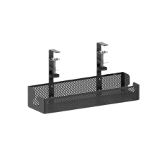 Kabelorganizer onder het bureau - Metalen kabelmanagementbox met metalen gaas, geen boren nodig