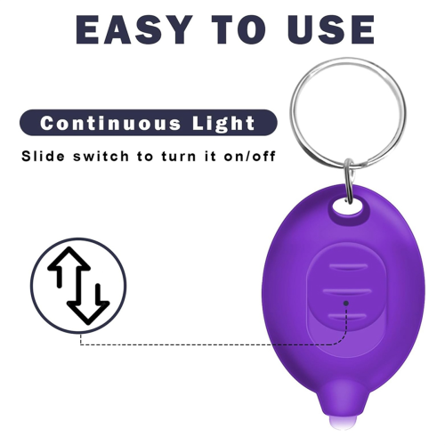 100 Pack 395nm UV Flashlight Mini Keychain- Portable UV Black Light 2
