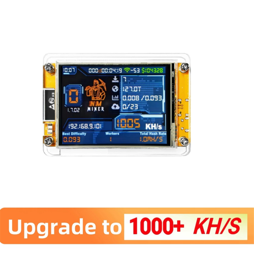 NMMiner NerdMiner V2 Hashrate Display Crypto Solo Lottery Bitcoin 2