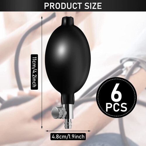 6 Pieces Blood Pressure Bulb Replacement Inflation Bulb Pump 1