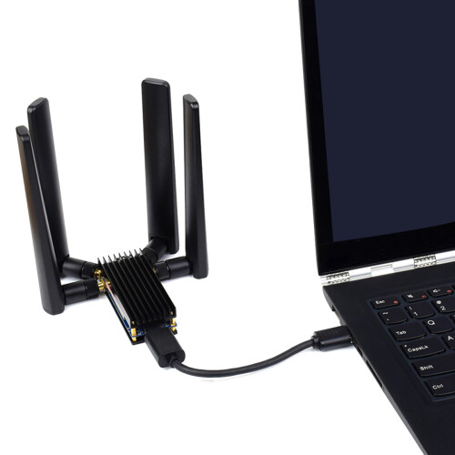 Placa de expansão Dongle 5G com quatro antenas USB3.1 2