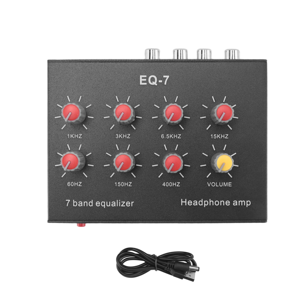 Eq-7 Car Audio Headset Amplifier 7-Band Eq Equalizer Sound Equalizer 4853732262217