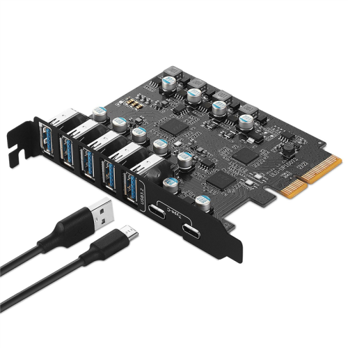 Προσαρμογέας κάρτας PCI-E σε USB 3.2 τύπου Gen 2 με εύρος ζώνης 20 Gbps 1