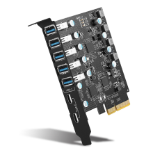 Adaptador PCI-E para placa tipo USB 3.2 Gen 2 com largura de banda de 20 Gbps