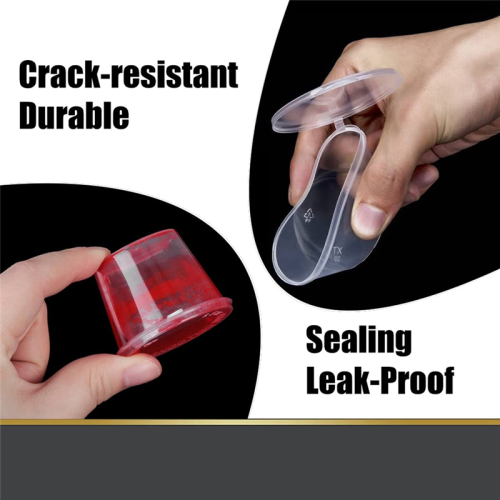 100 Pieces Small Plastic Containers with Lids 1