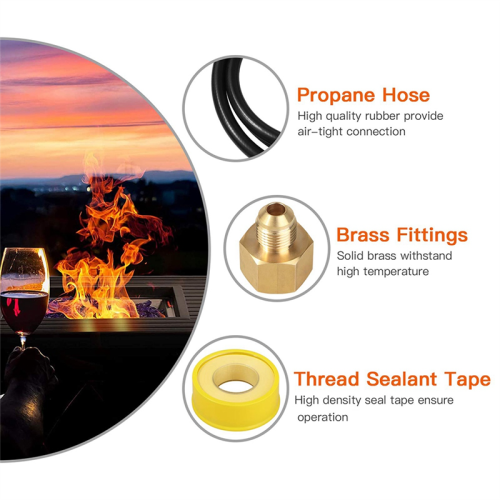 Burner Connection Kit, Propane Fire Pit 2