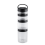 4 Stackable Snack Cups for School and Travel Transparent Black 1