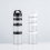 4 Stackable Snack Cups for School and Travel Transparent Black 4
