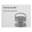4 Stackable Snack Cups for School and Travel Transparent Black 3