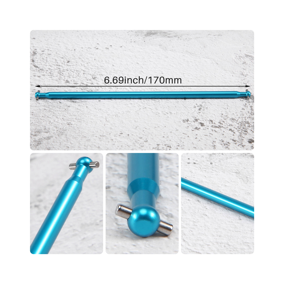 Photos - Parts for Drones & RC models 04003 Metal Centre Drive Shaft Dogbone 170mm for 1:10,Blue