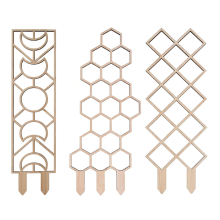 3 stuks houten honingraat plantenklimstandaard