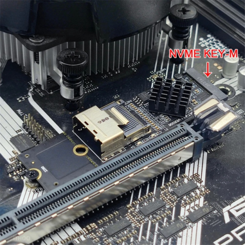 Κάρτα επέκτασης M.2 NVME σε Mini SAS SFF-8087, υποστήριξη 4 θυρών SATA3.0 2