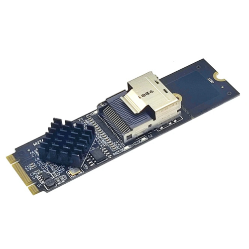 Κάρτα επέκτασης M.2 NVME σε Mini SAS SFF-8087, υποστήριξη 4 θυρών SATA3.0 1