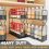 Spice Rack Organizer, 2-Tier Pull Out Seasoning Rack for Cabinet 3