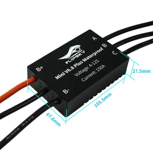 Mini V6.8 Plus IP68 Waterproof ESC 4-12S 1